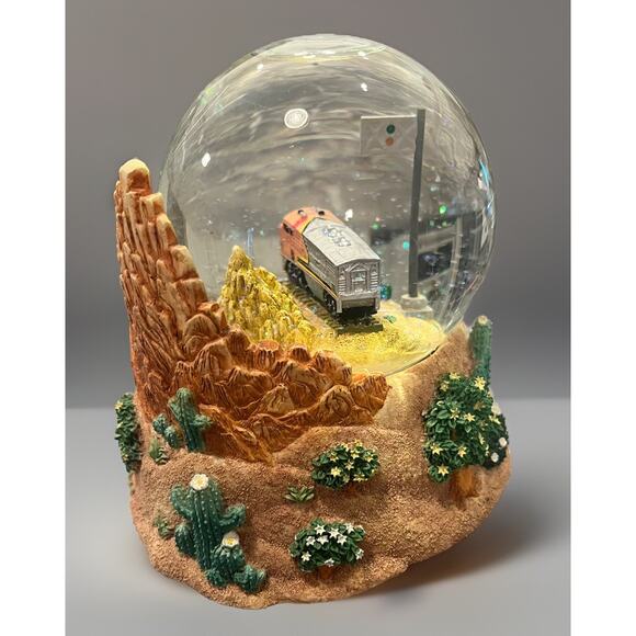 LIONEL - SNOWGLOBE #2280 SANTA FE Railroad train - RARE VINTAGE - NICE!! - Picture 6 of 10